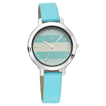 Fastrack Tripster Quartz Analog Bicolour Dial Leather Strap Watch for Girls