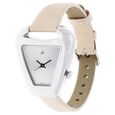 Fastrack Quartz Analog Silver Dial Leather Strap Watch for Girls - image number 1