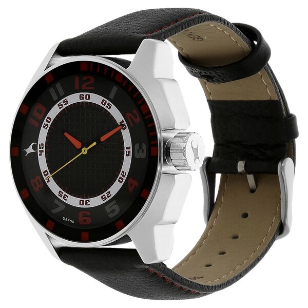 Fastrack Quartz Analog Black Dial Leather Strap Watch for Guys - image number 1