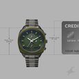 Fastrack Gelato Gunmetal chronograph watch with Pista green dial for Guys - image number 3