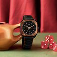 Vyb Aviator By Fastrack Quartz Analog Black Dial Two Toned Stainless Steel Strap Watch For Guys - image number 0