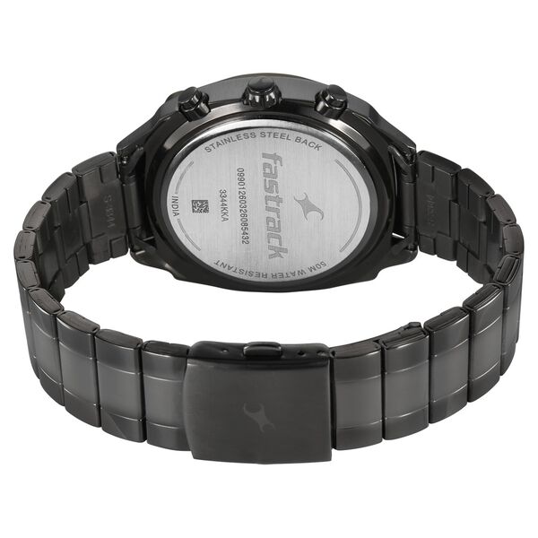 Fastrack Gelato Gunmetal chronograph watch with Pista green dial for Guys - image number 6
