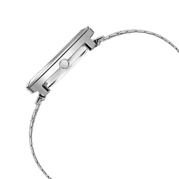 Fastrack Vyb Flare Quartz Analog Silver Dial Metal Strap Watch for Girls - image number 4