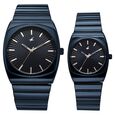 Fastrack Mixmatched Quartz Analog Multicoloured Dial Two Toned Stainless Steel Strap Watch For Couple