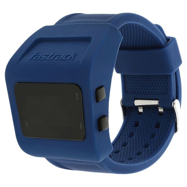Fastrack Digital Grey Dial Silicone Strap Watch for Guys - image number 1