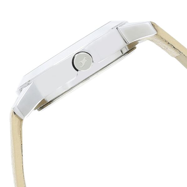 Fastrack Tropical Waters Quartz Analog Silver Dial Leather Strap Watch for Girls - image number 3