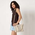 Textured Weave Satchel - image number 0