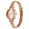 Fastrack Vyb Charmer Quartz Analog Rose Gold Dial Rose Gold Color Metal Strap Watch For Girls - image number 3