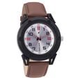 Fastrack Quartz Analog Silver Dial Leather Strap Watch for Guys - image number 0