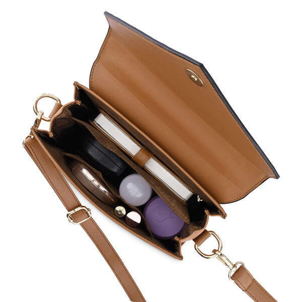 Fastrack Tan Structured Satchel Bag for Women - image number 6