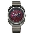 Fastrack Wild Analog with Burgandy Dial Gun Metal Strap Watch for Guys - image number 0
