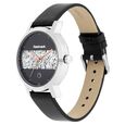Fastrack Animal Print Quartz Analog with Date Black Dial Leather Strap Watch for Girls - image number 3