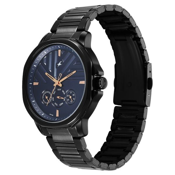 Fastrack Fleek Quartz Multifunction Blue Dial Stainless Steel Strap Watch for Guys - image number 2