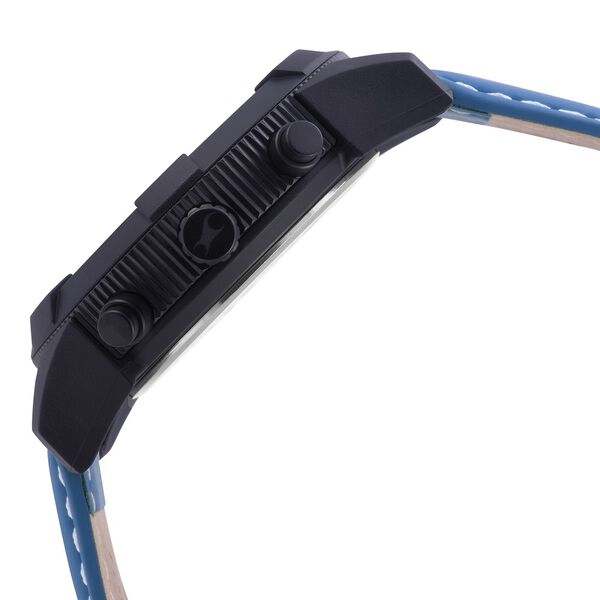 Fastrack Modular Quartz Analog Blue Dial Leather Strap Watch for Guys - image number 3