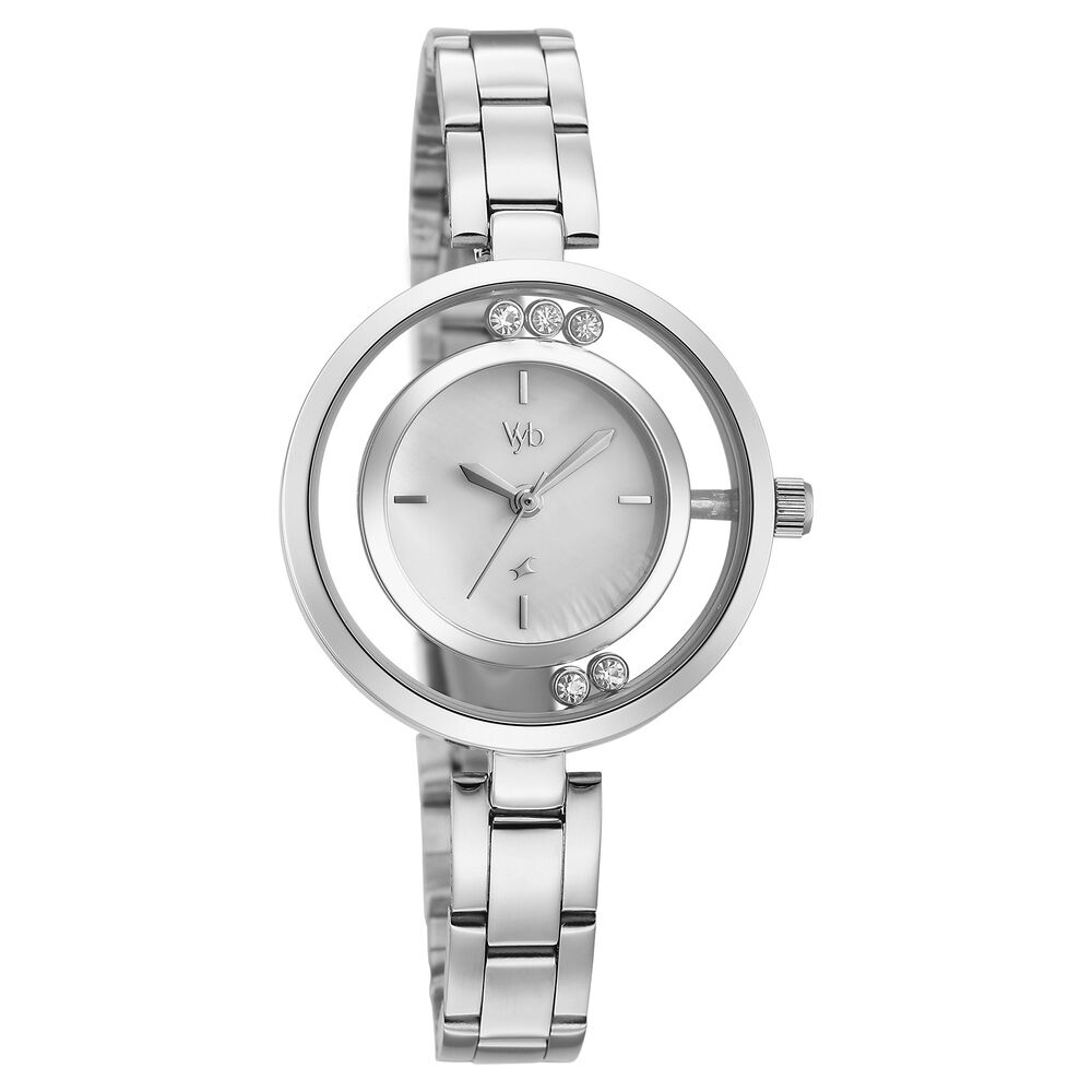 Buy Online Vyb Starlet By Fastrack Quartz Analog Mother of Pearl