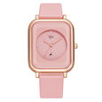 Fastrack Vyb Muse Quartz Analog Pink Dial Leather Strap Watch for Girls - image number 0