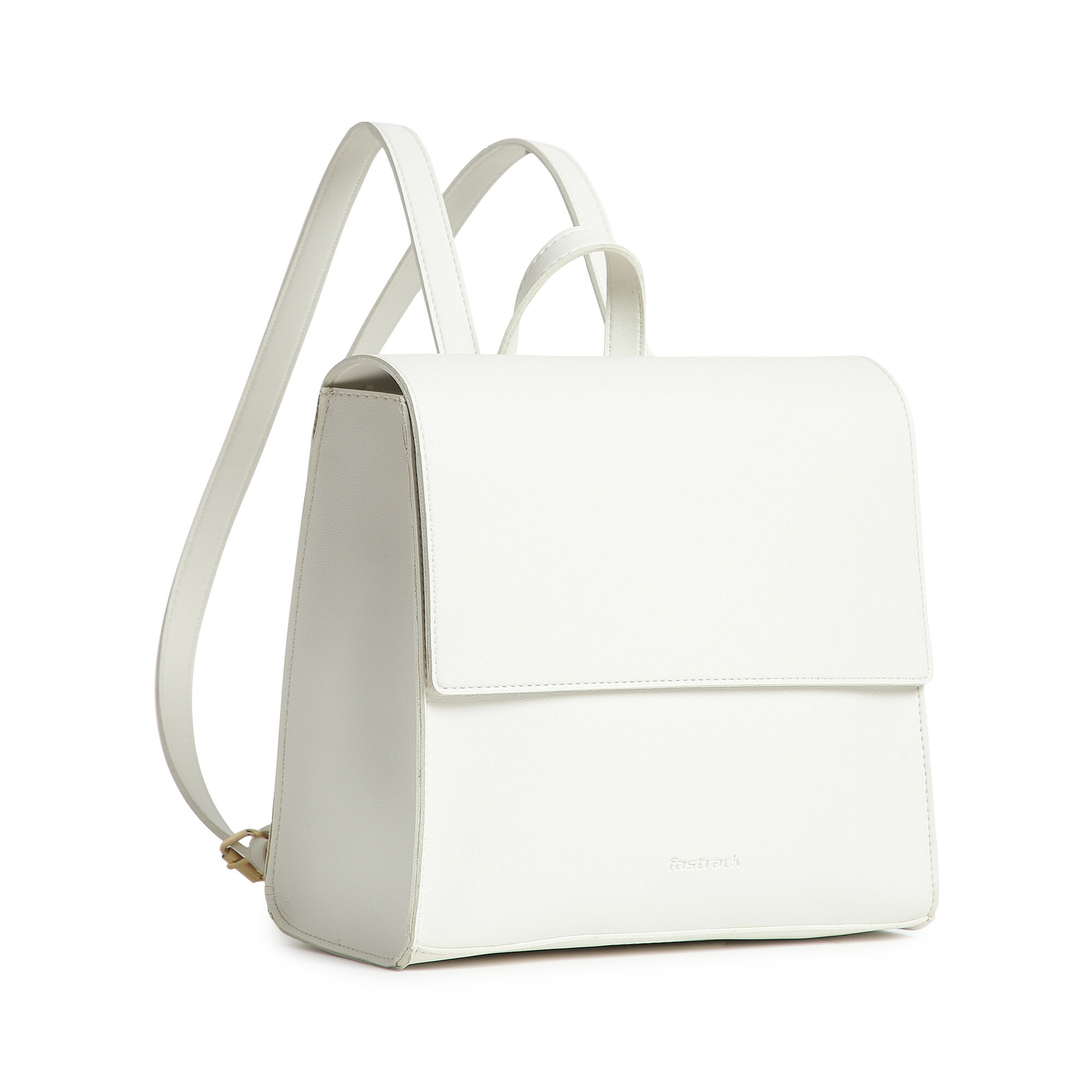 White faux leather backpack cheap