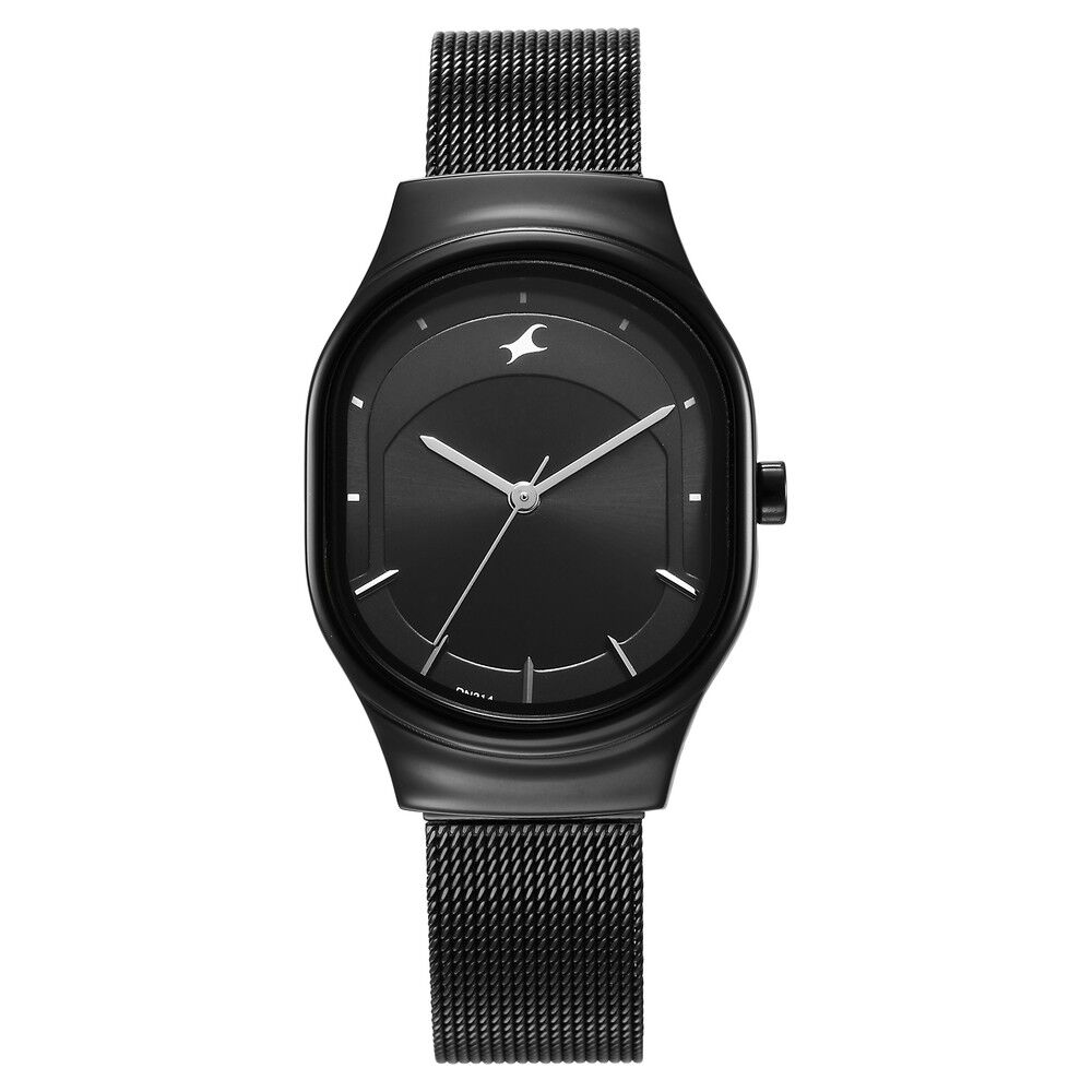 Fastrack black steel watches hotsell