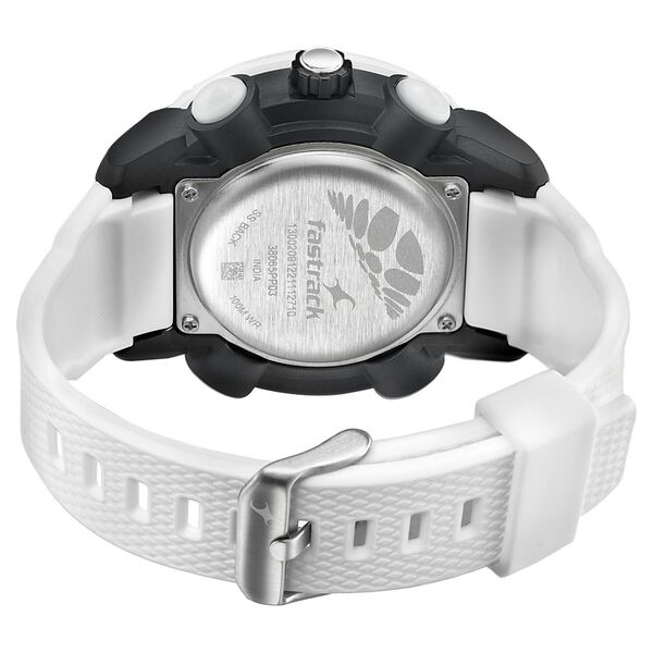 Fastrack Streetwear White Dial with White Colour Strap Watch for Guys - image number 4
