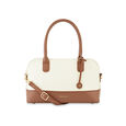 Everyday Edge Satchel in White and  Tan - image number 1
