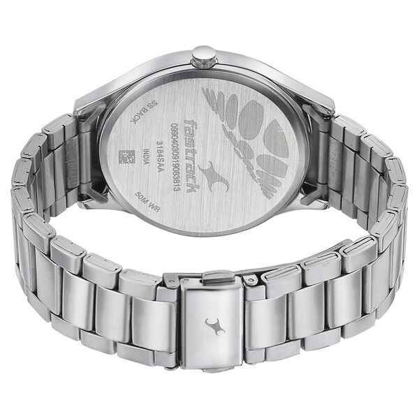 Fastrack Space Rover Quartz Analog Brown Dial Stainless Steel Strap Watch for Guys - image number 4