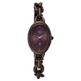 Vyb Manifester By Fastrack Quartz Analog Brown Dial Rose Gold Metal Strap Watch For Girls