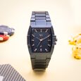Vyb Pioneer By Fastrack Quartz Analog Blue Dial Metal Strap Watch For Guys - image number 0