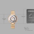 Vyb Celeste By Fastrack Quartz Analog White Dial Rose Gold Stainless Steel Strap Watch For Girls - image number 3