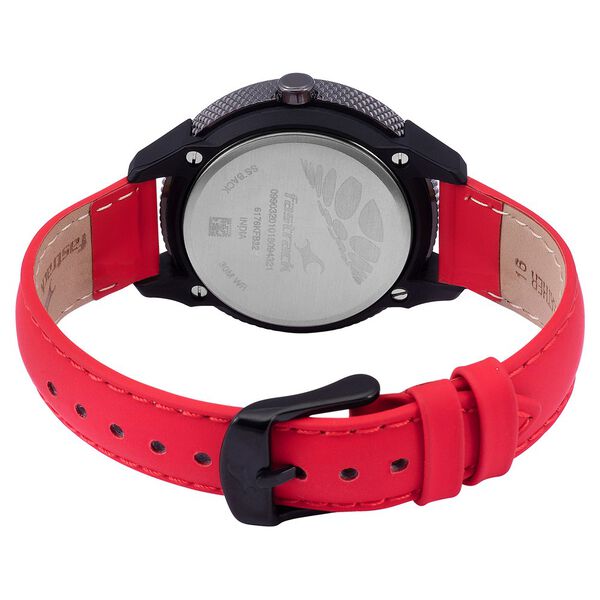 Fastrack Modular Quartz Analog Black Dial Leather Strap Watch for Girls - image number 4