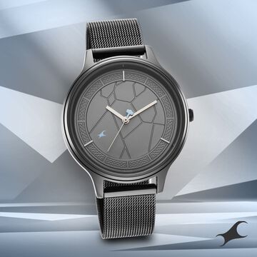 Fastrack Thor Quartz Analog Grey Dial Stainless Steel Strap Watch for Girls