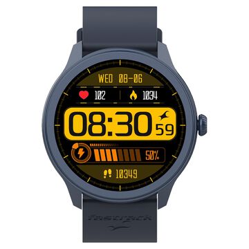 Fastrack Reflex Invoke Smartwatch Blue: BT Calling, Advanced Chipset, Breathing Rate, IP68