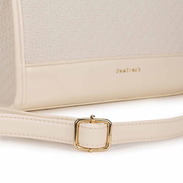 Lattice white satchel - image number 7