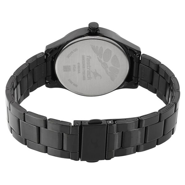 Fastrack All Nighters Quartz Analog Black Dial Metal Strap Watch for Girls - image number 3
