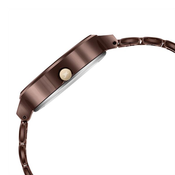 Fastrack MetaWe Quartz Analog Brown Dial Stainless Steel Strap Watch For Girls - image number 3