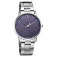 Fastrack Stunners Quartz Analog Purple Dial Silver Stainless Steel Strap Watch For Guys - image number 1
