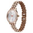 Vyb Spotlight By Fastrack Quartz Analog Silver Dial Rose Gold Metal Strap Watch For Girls - image number 4