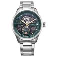 Fastrack Automatics Green Dial Silver Metal Strap Automatic Watch ForGuys - image number 0