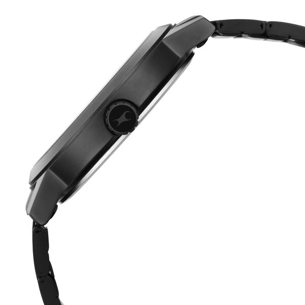 Fastrack Stunners Quartz Analog Black Dial Metal Strap Watch for Guys - image number 3