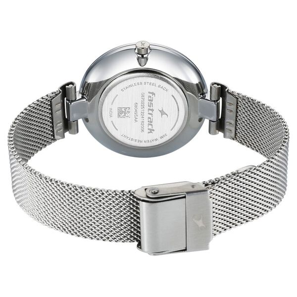 Fastrack Stunners X Quartz Analog Mother Of Pearl Dial Stainless Steel Strap Watch For Girls - image number 4