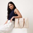 Carryall brown laptop tote