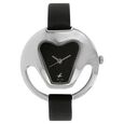 Fastrack Quartz Analog Silver Dial Leather Strap Watch for Girls