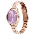 Fastrack Vyb Aurora Quartz Analog Purple Dial Rose Gold Color Metal Strap Watch For Girls - image number 3