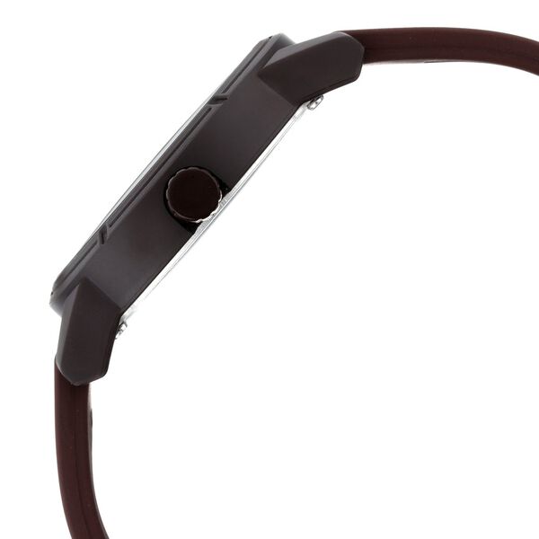 Fastrack Tees Quartz Analog Brown Dial Silicone Strap Watch for Guys - image number 3