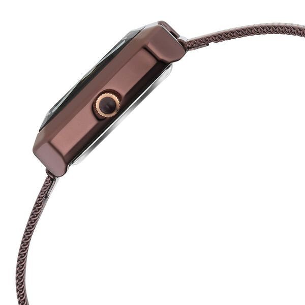 Fastrack Vyb Flare Quartz Analog Brown Dial Stainless Steel Strap Watch for Girls - image number 4
