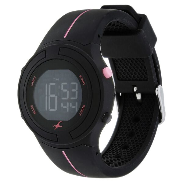 Fastrack Digital Grey Dial Plastic Strap Watch for Girls - image number 1