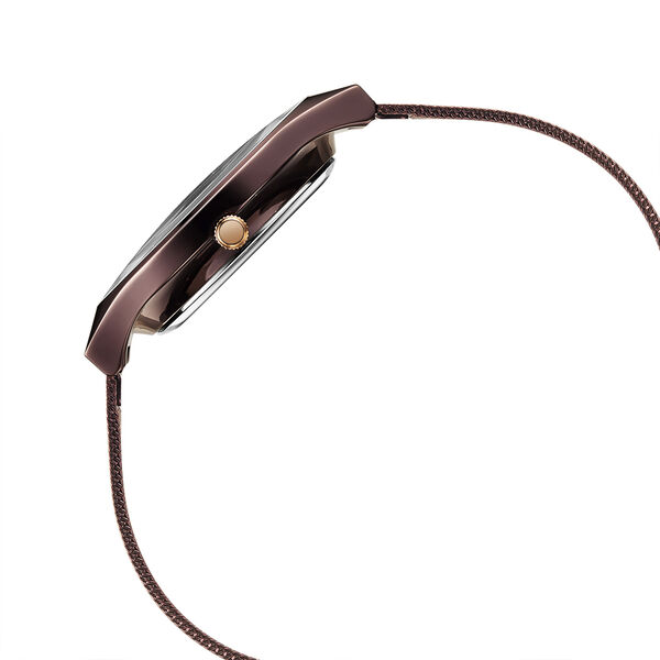 Fastrack Vyb Successor Quartz Analog Maroon Dial Stainless Steel Strap Watch for Girls - image number 4
