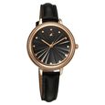 Fastrack Stunners X Quartz Analog Black Dial Leather Strap Watch For Girls - image number 1