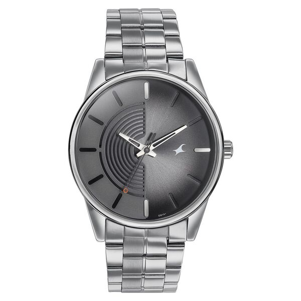 Fastrack Stunners Quartz Analog Grey Dial Stainless Steel Strap Watch for Guys - image number 0