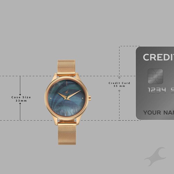 Fastrack 2X Edit Analog with Green MOP Dial Interchangeable Strap Watch for Girls - image number 3
