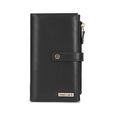 Black snapfold wallet - image number 3